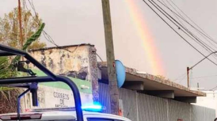 Ella recibió un balazo y murió bajo un arcoíris