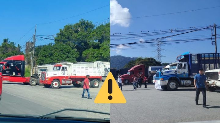 Paro nacional de transportistas en Veracruz: así el tráfico en la autopista Córdoba-Orizaba