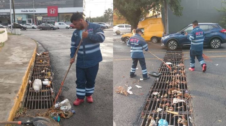 Limpia Servicios Públicos parrillas pluviales en Monterrey