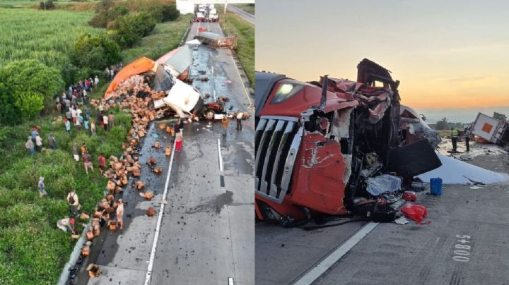Un muerto y rapiña de cervezas deja accidente en autopista Córdoba - Veracruz