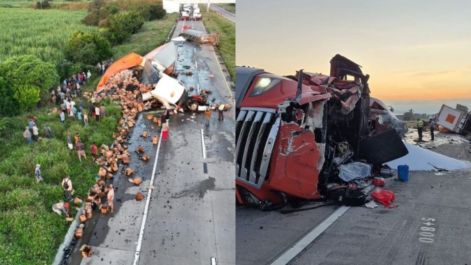 Un muerto y rapiña deja accidente en autopista Orizaba - Veracruz