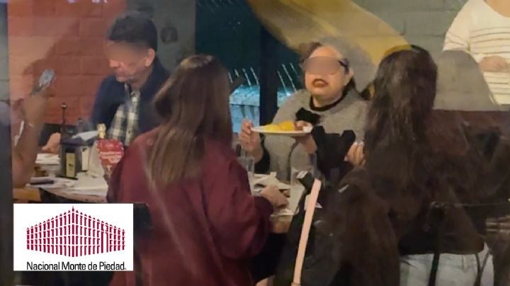 Administrativos del Monte de Piedad celebran posada mientras sigue la huelga