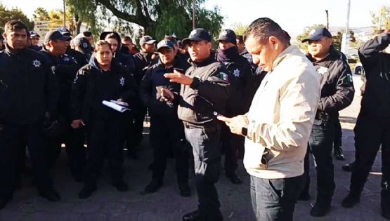 Policías de Tula exigen al municipio aumento salarial, acceso a vivienda y salud