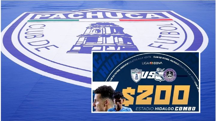 Pachuca anuncia combo para sus dos siguientes partidos de local, este es el precio