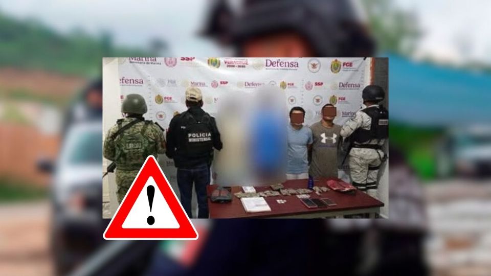 Cateos en Veracruz: Caen 2 menores y dos adultos con marihuana y cristal