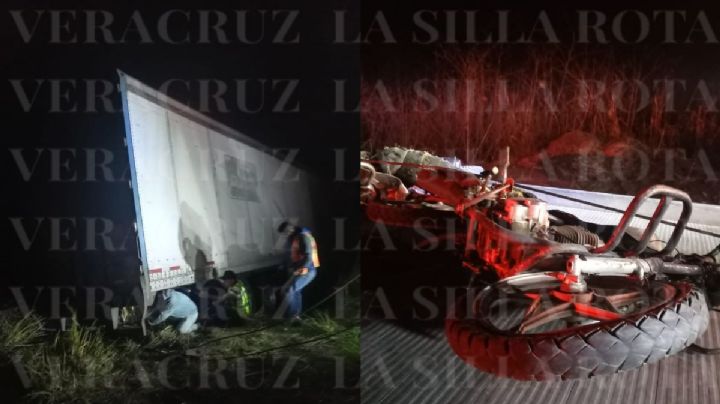 Tráiler atropella y mata a dos motociclistas en autopista Orizaba-Puebla; responsable huyó