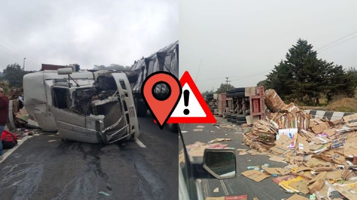 Accidente en autopista de Puebla afecta paso vehicular hacia Veracruz; esto sabemos