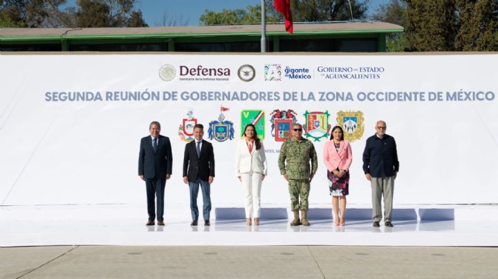 Gobernadores de Aguascalientes, Jalisco, Zacatecas, Colima y Nayarit acuerdan reforzar estrategia de seguridad regional