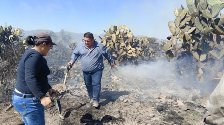 Incendios demostraron a Ajacuba falta de personal y equipo; se solicitarán donaciones