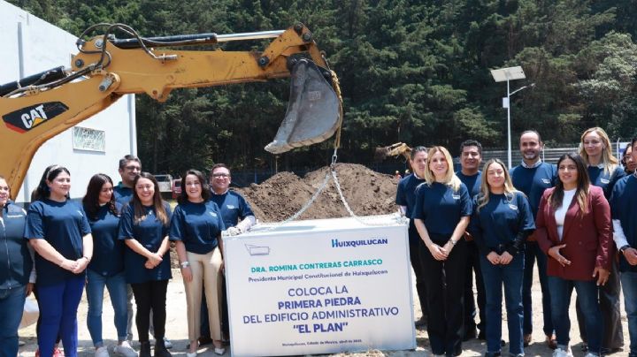Gobierno de Huixquilucan coloca primera piedra del edificio administrativo "El Plan"