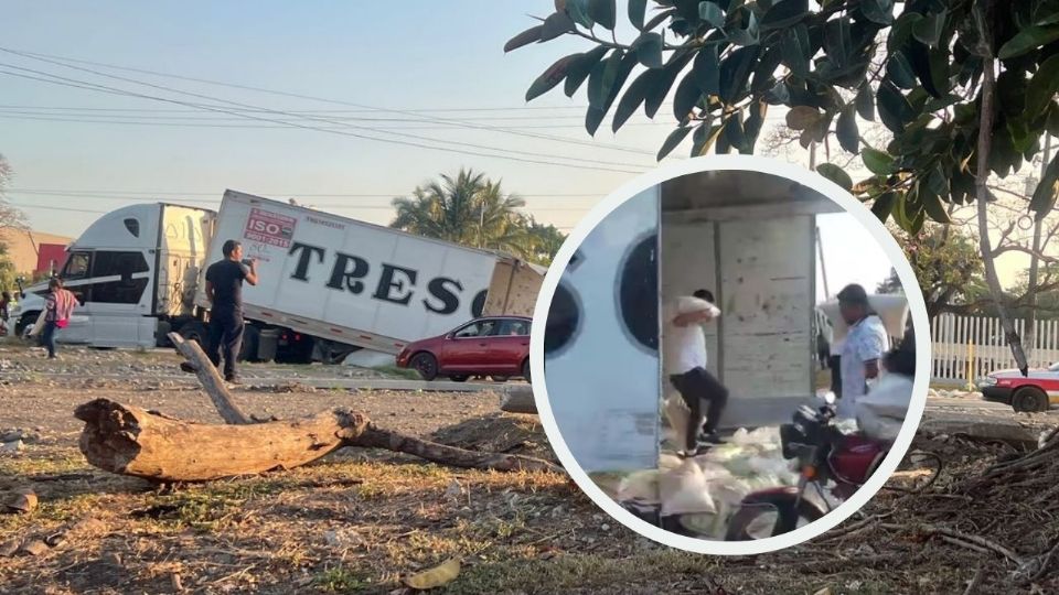 En la carretera libre federal Veracruz - Xalapa.