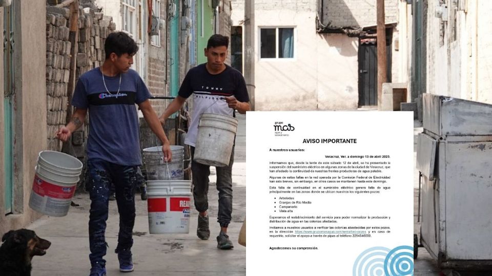 Por fallas en el suministro eléctico.