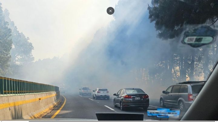 ¿Alcanza incendio a la autopista México-Cuernavaca? Esto es lo que sabemos