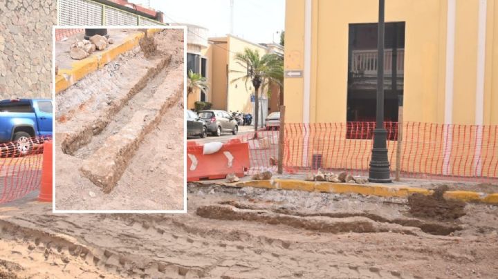 Durante obra, hallan restos de la antigua muralla del puerto de Veracruz