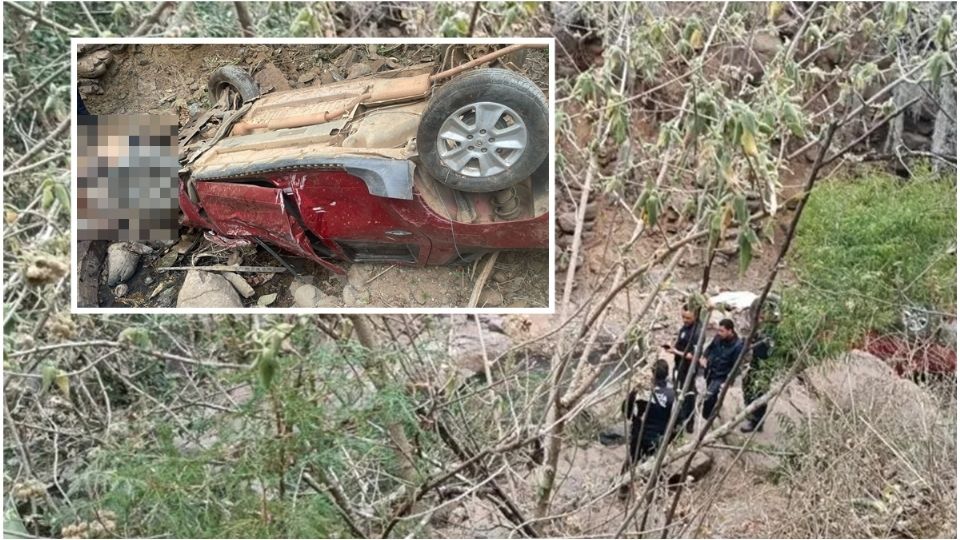 La camioneta familiar se fue a más de 20 metros de profundidad