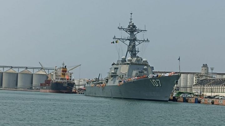 Esto dijo la SEMAR sobre arribo de buque destructor de EU al puerto de Veracruz