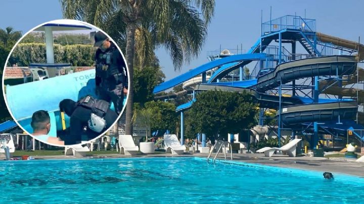 Policía salva a niño de ahogarse en balneario de Apaseo el Alto