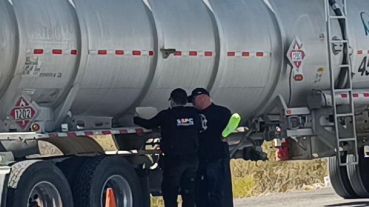 ¿Huachicol en la frontera? Despliegan operativo para inspeccionar pipas sospechosas