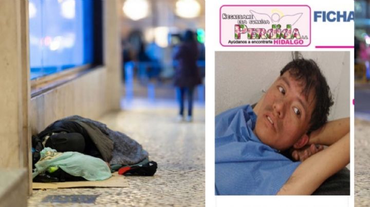 Julio vivía en las calles de Pachuca y ahora busca a su familia originaria de San Luis Potosí