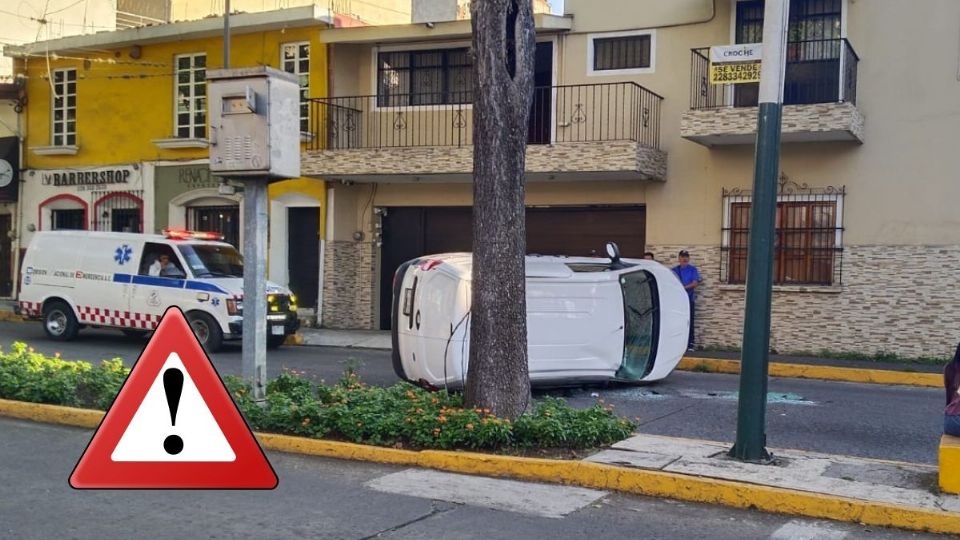 Volcadura en Murillo Vidal de Xalapa hoy 14 de mayo; esto sabemos