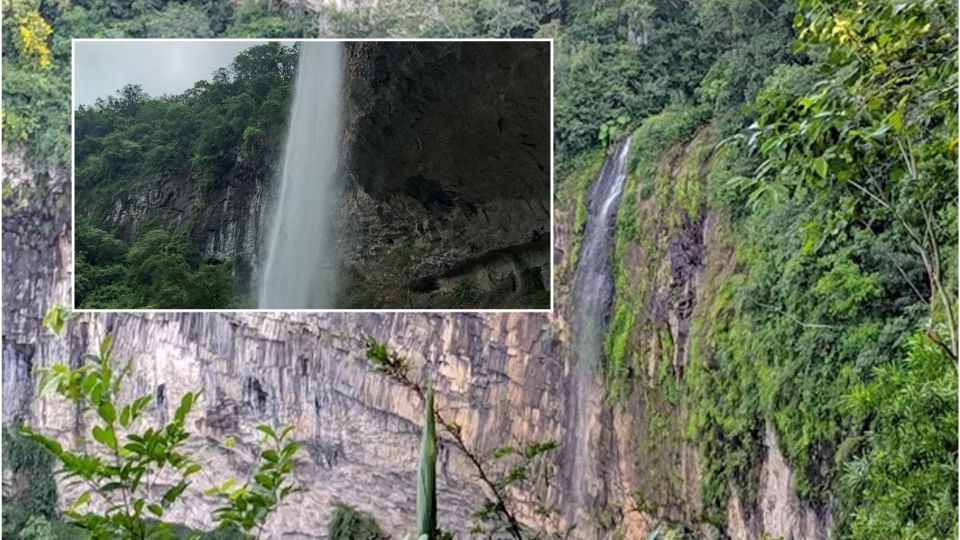 Al lado de las cascadas se puede hacer rappel, que es un deporte extremo
