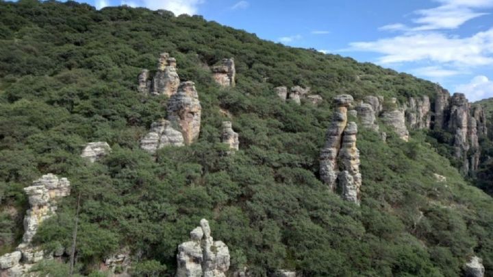 El municipio de Guanajuato con impresionantes formaciones rocosas