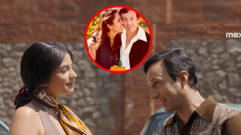 La imagen recreada por la bioserie de su primer encuentro