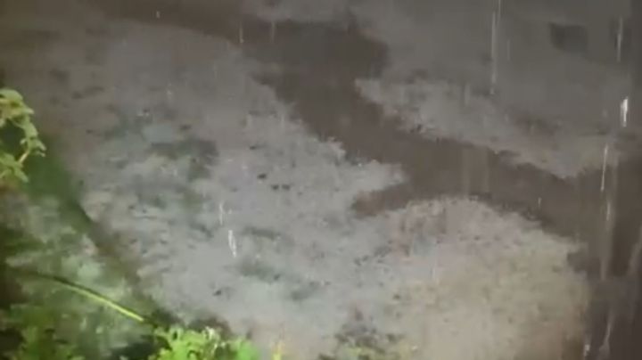 Así se vio la granizada en el norte de León | VIDEO