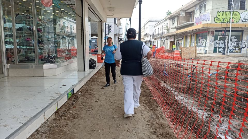 Debido a las obras que llevan varios meses.