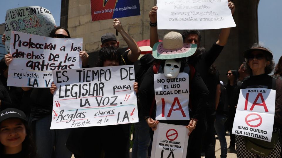 Protestan contra la IA