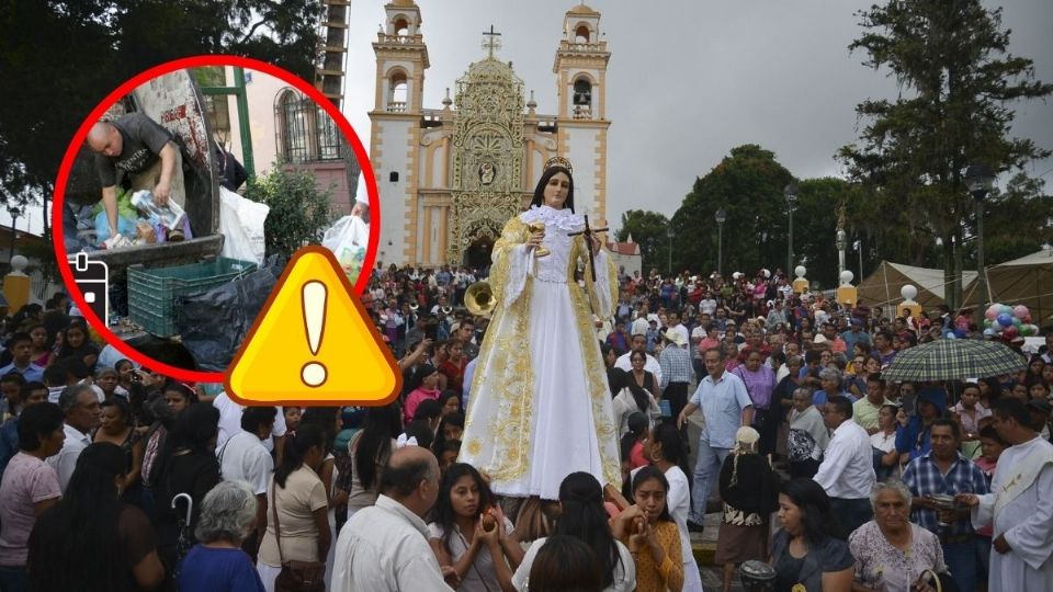 En plenas fiestas de Xico suspenden servicio de recolección de basura hasta este día