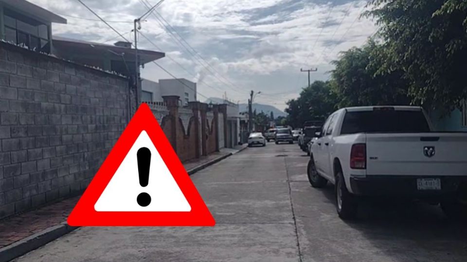 Lugar donde fue asesinado una persona que viajaba en su bicicleta