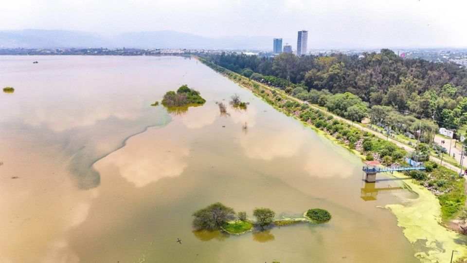 La Presa El Palote, en León, a su máxima capacidad.