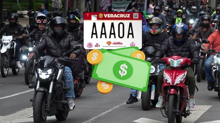 Este será el costo de la multa en Veracruz a motociclistas que no tengan las nuevas placas obligatorias