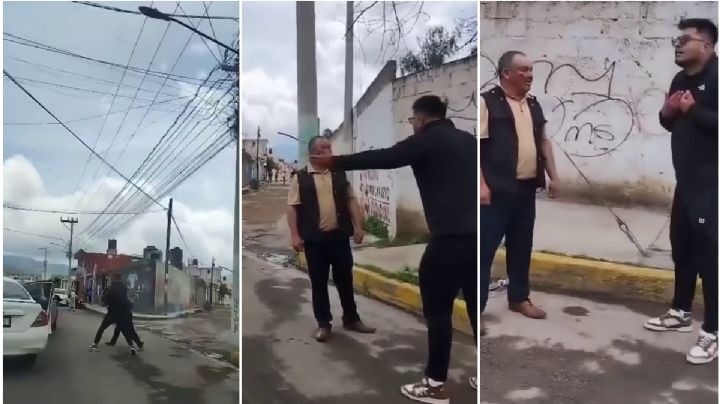 Conductores riñen en calles de Pachuca; un adulto involucrado | VIDEO