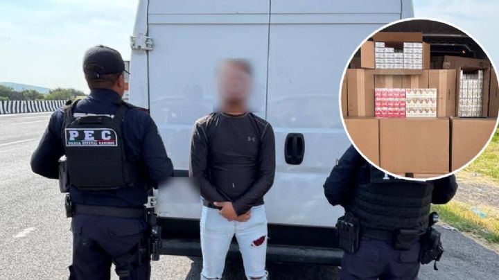 Aseguran más de 80 mil paquetes de cigarrillos chinos en carretera Salamanca-León