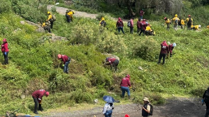Localizan restos humanos en la Sierra de Guadalupe tras operativo de búsqueda