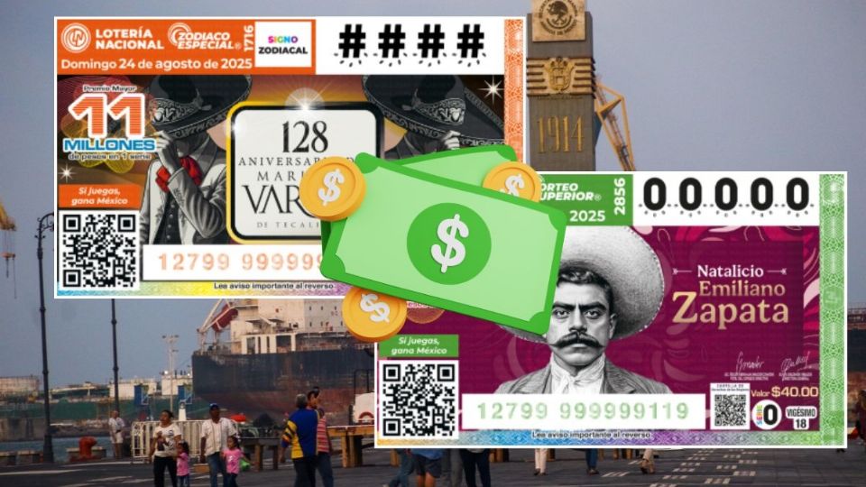 Lotería Nacional: Estos son los 24 premios de hasta 8,500,000 pesos que han caído en Veracruz durante 2025