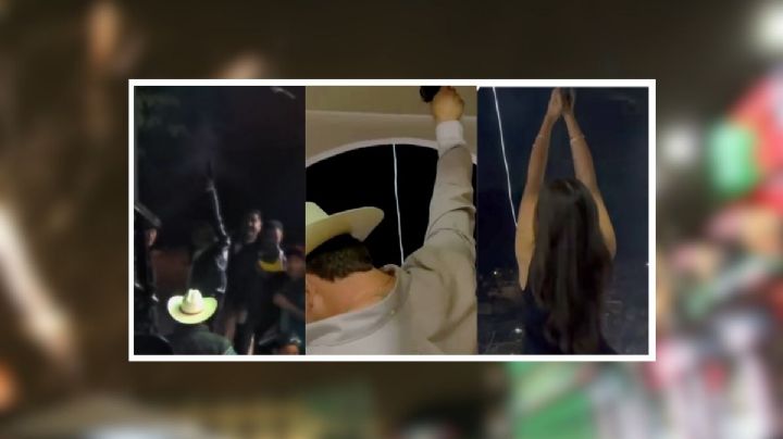 Grito de Independencia: exhiben a alcalde de Aquila, Veracruz, disparando al aire