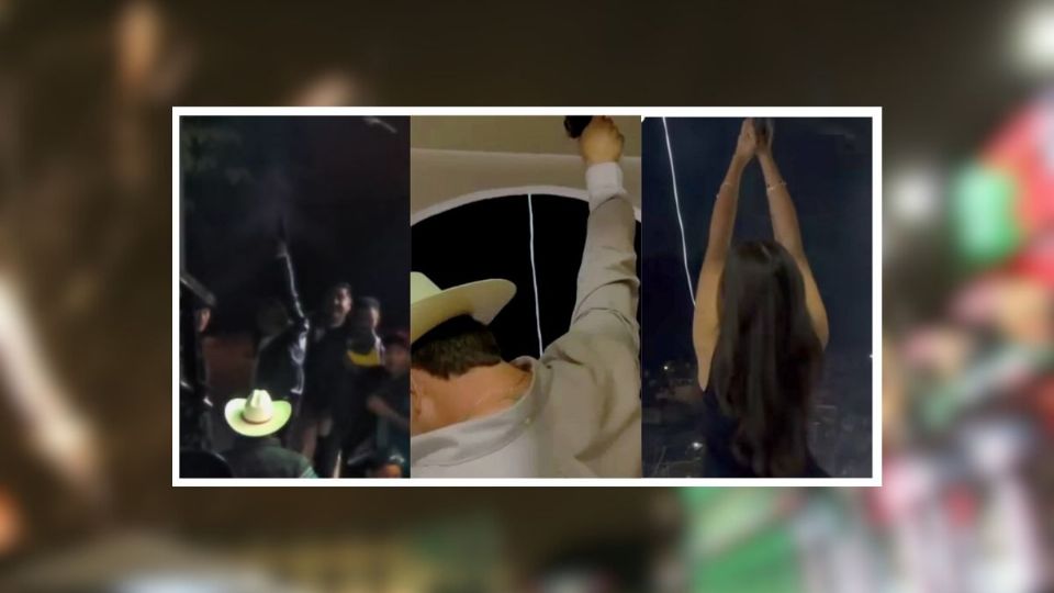 Familiares de alcalde de Miahuatlán y Aquila disparan al aire en el Grito de Independencia