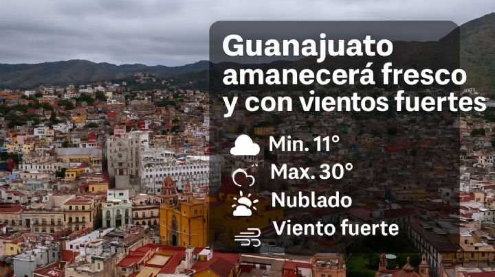 Viento y frío este inicio de semana en el clima de Guanajuato