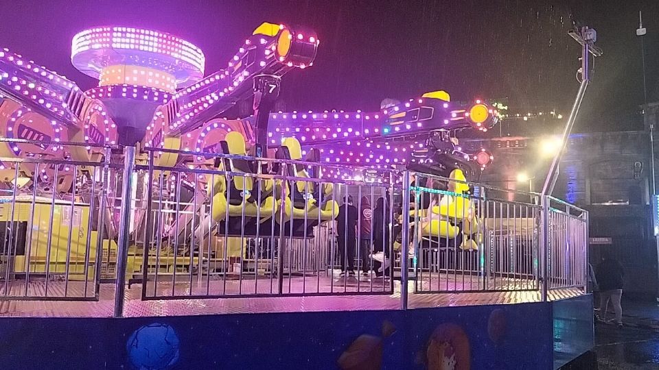 Hay juegos mecánicos traídos desde Italia