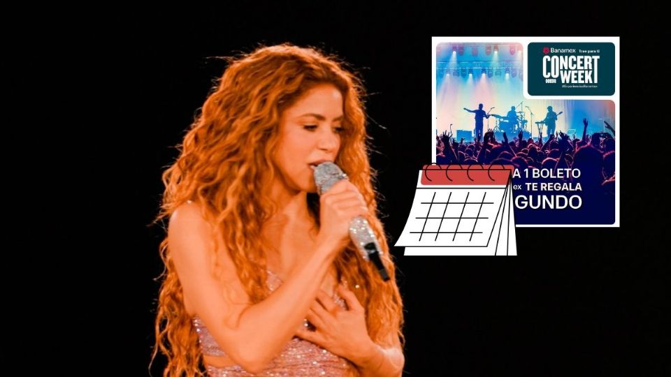 Concert Week Banamex: 2x1 en boletos para Shakira en Veracruz