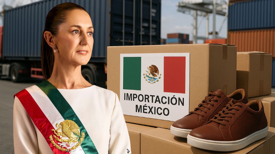 Claudia Sheinbaum vs Calzado importado