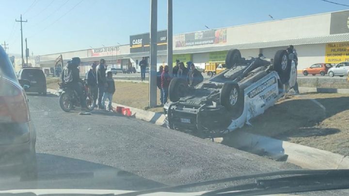 Uno más a la lista: Policía Municipal choca en la Pachuca-Actopan