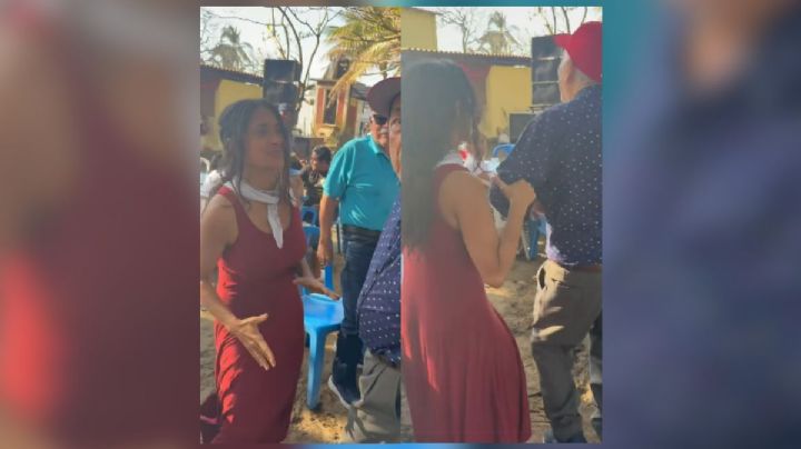 VIDEO: Captan a Salma Hayek bailando en Arroyo de Liza, Veracruz
