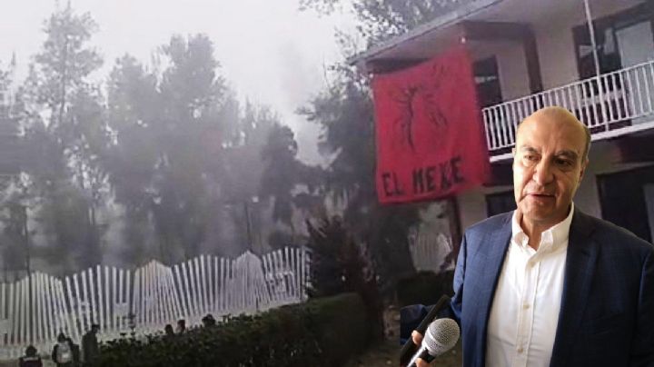 Choque entre SEP Hidalgo y normalistas del Mexe después de la toma del Cecyteh