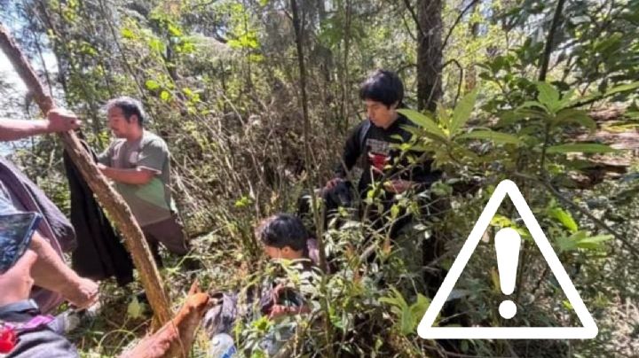 Rescatan a Santiago y Aldo, jóvenes que se perdieron en el cerro del Tepoztecatl