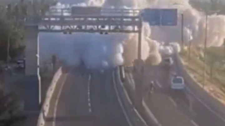 El video del momento del choque y explosión de camión en Chile; hay 5 muertos y 17 heridos