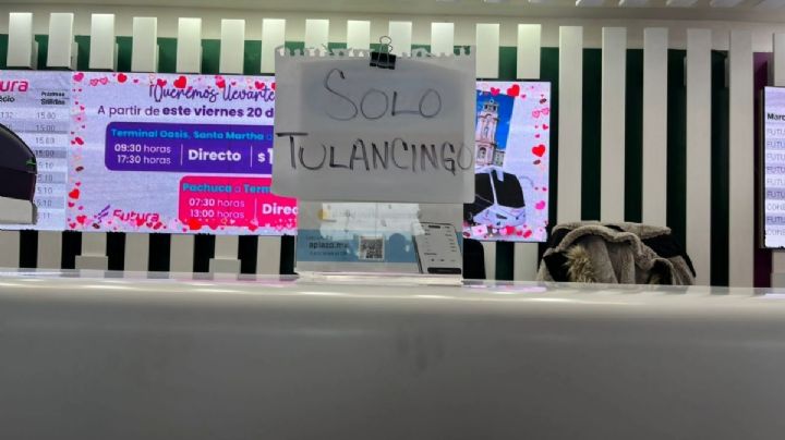 Central de Autobuses de Pachuca suspende corridas a otros estados, al Valle del Mezquital y la Huasteca